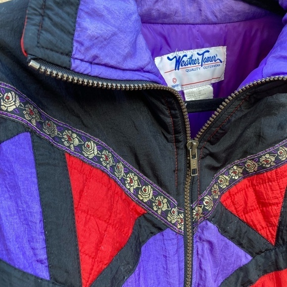 Women's Vintage Weather Tamer Jacket Multicolor Western NO SIZE Nylon Full Zip - Picture 13 of 14